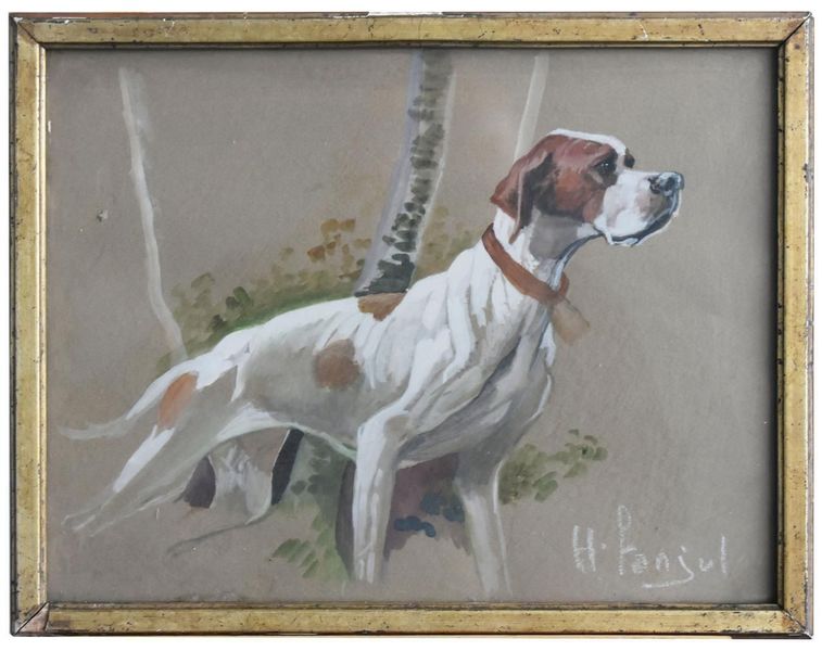 Hunting Dog Stopped By Henri Fanjul